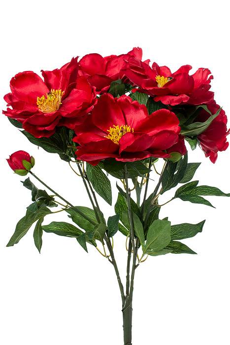 21" Silk Magnolia Bush Red