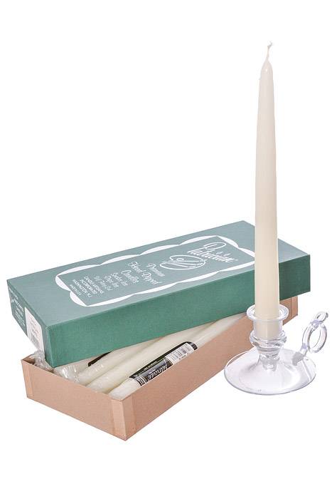 10" Patrician Taper White Box/12