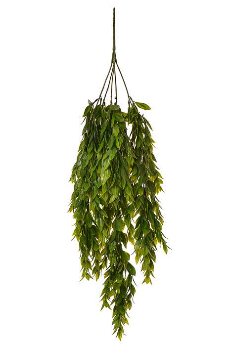 25.5" Flaming Grass Hanging Bush Green
