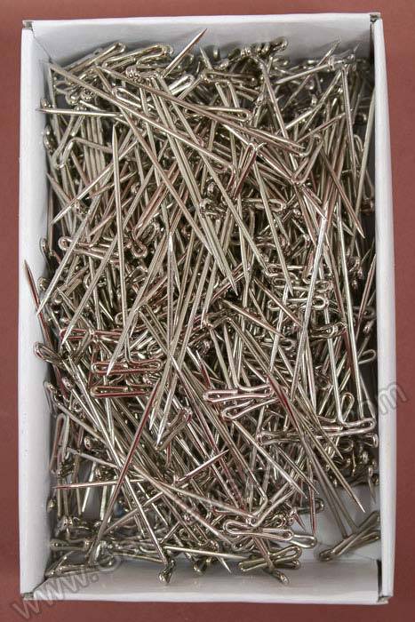 2" T Shape Pins Silver Pkg/0.5lb