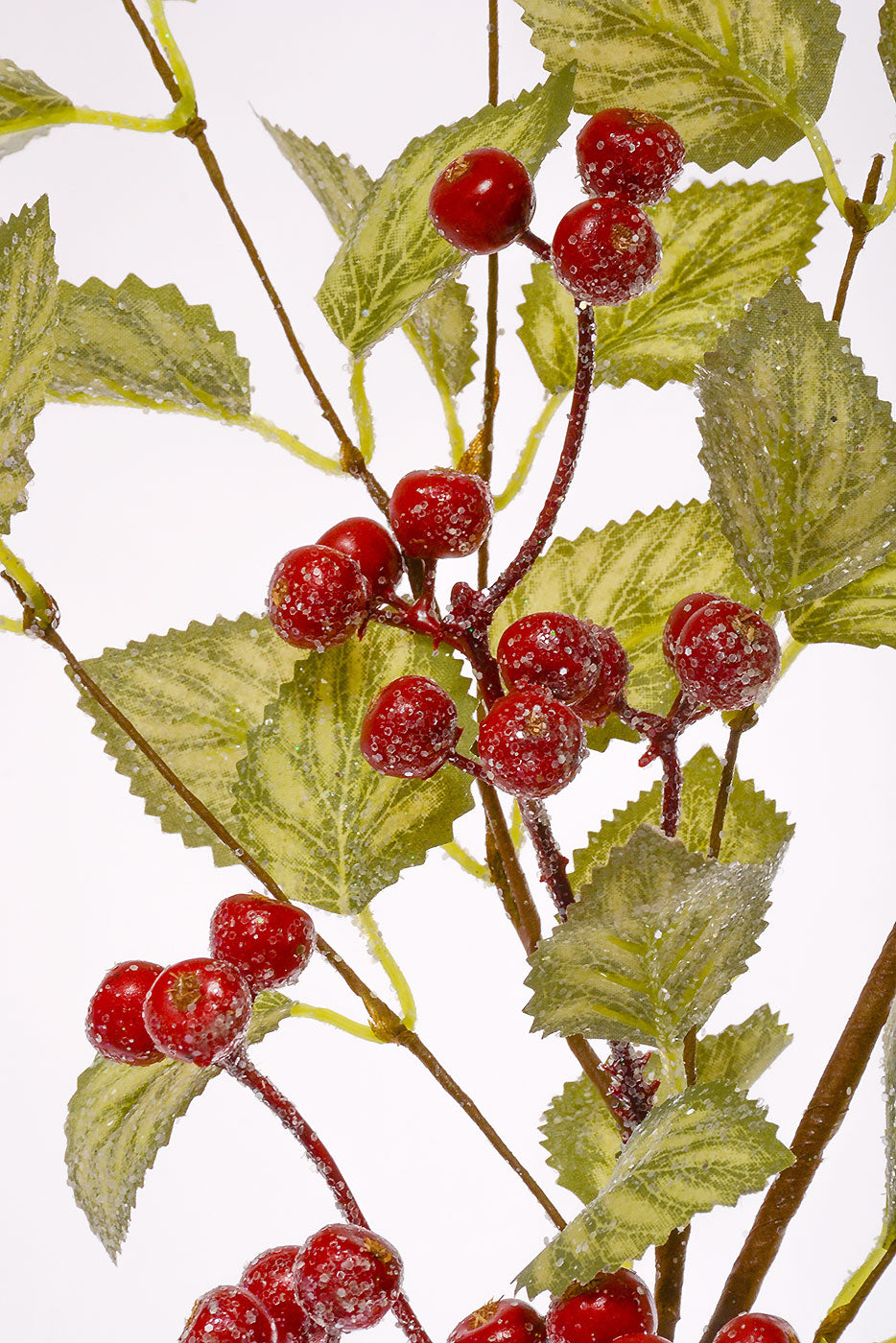 32" Silk Frosted Viburnum Berry Spray