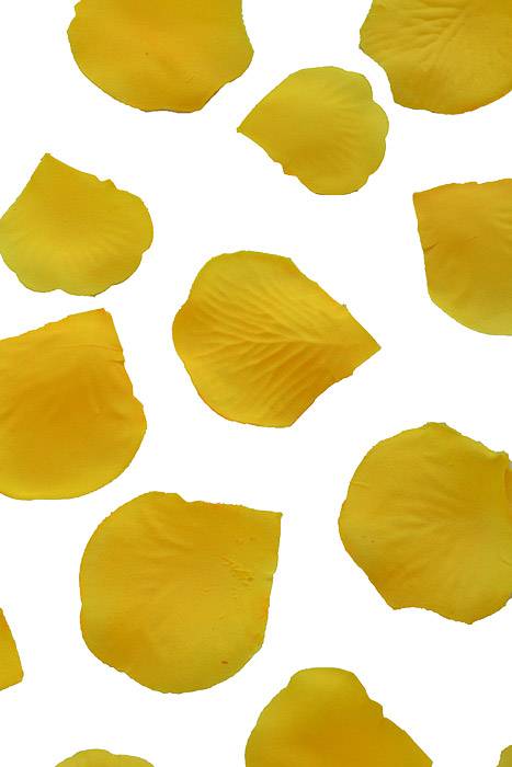 Silk Rose Petals Yellow Pkg/500