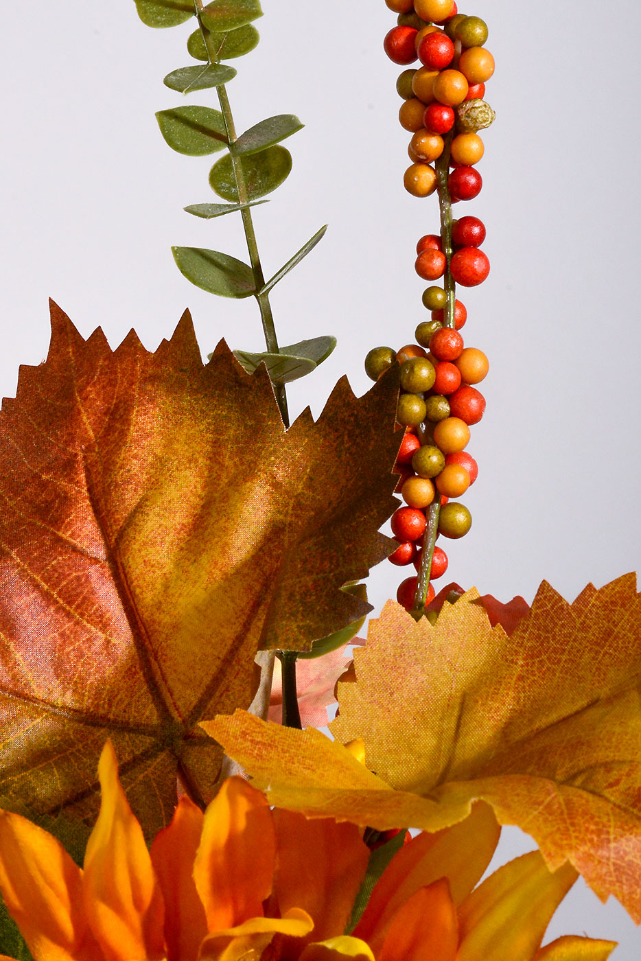 16" Silk Autumn Sunflower Pick