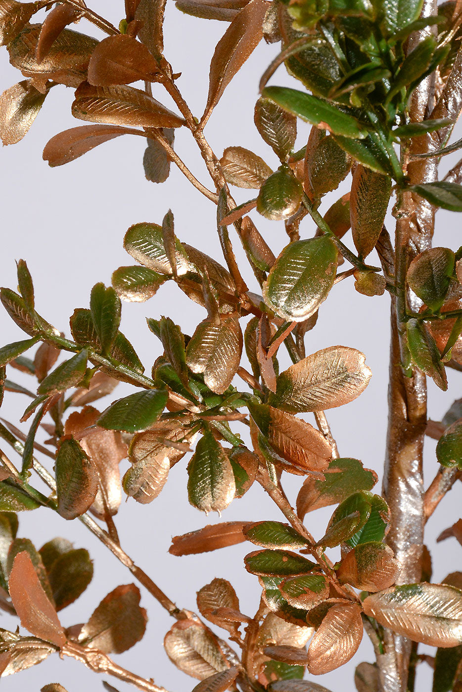 34" Glitter Boxwood Spray Gold