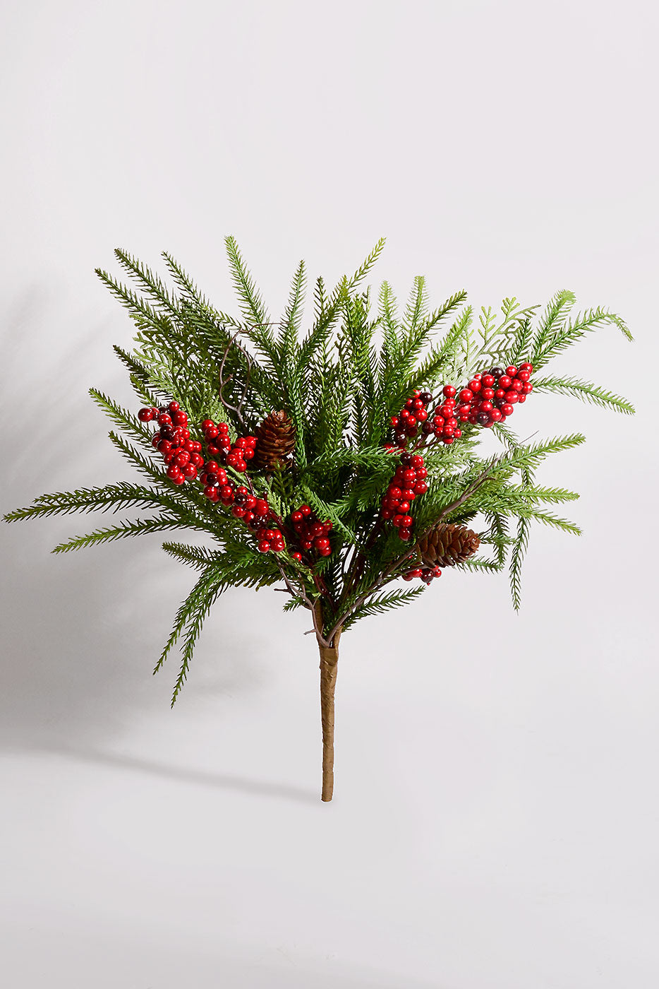 20.5" Artificial Pine Berry Cone Bush