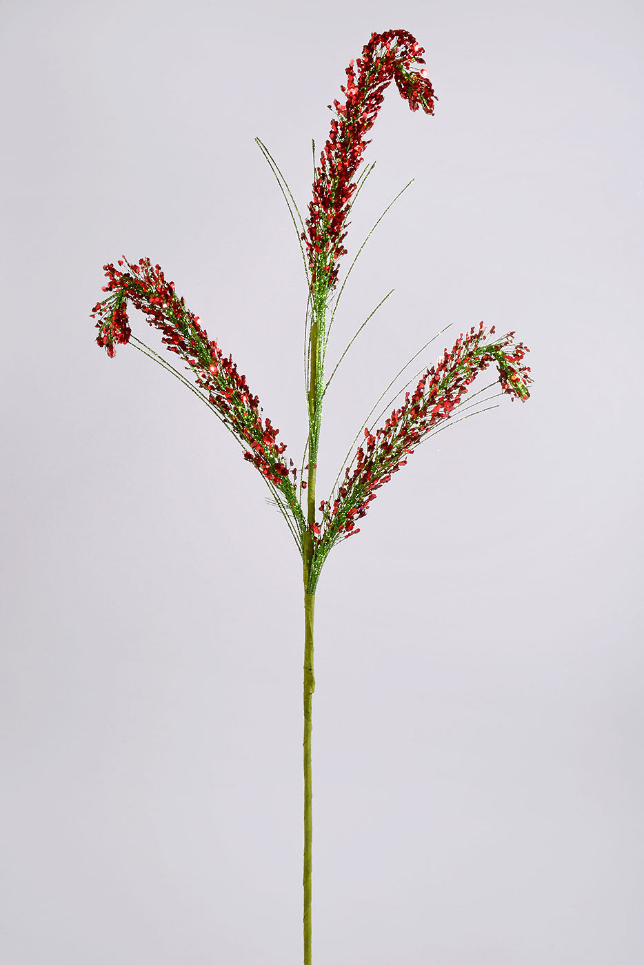 31" Sequin Candy Cane Spray Red/Green