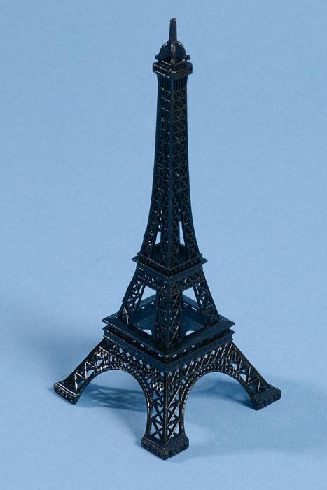 6" Eiffel Tower Black