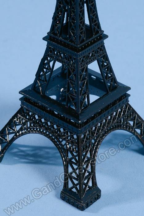 6" Eiffel Tower Black