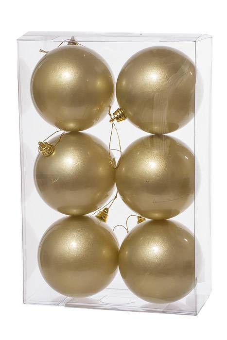 100mm Ball Champagne Bx/6