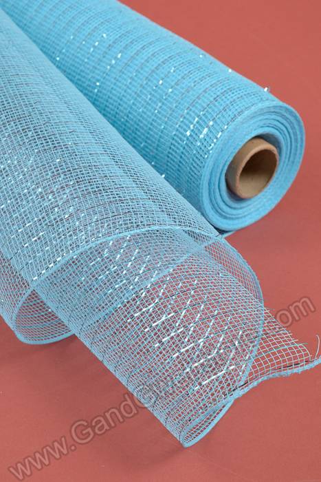 21" X 10yds Polyproplene Plastic Mesh Baby Blue/turquoise