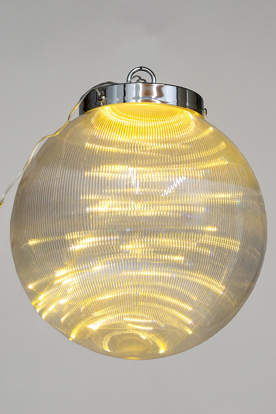 12" Borealis Ball Lighted Led Clear/Warm White