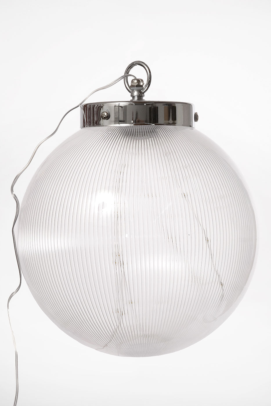 10" Borealis Ball Lighted Led Clear/Warm White