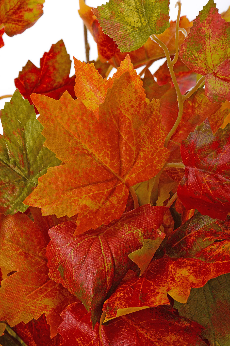 24" Maple Leaf Hanging Bush Orange