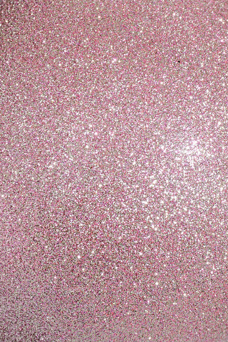 140Mm Glitter Ball Ornament Blush Pkg/2