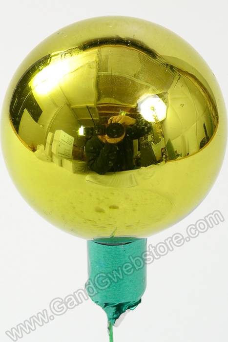 50mm Gloss Glass Ball Ornament Apple Green Pkg/24