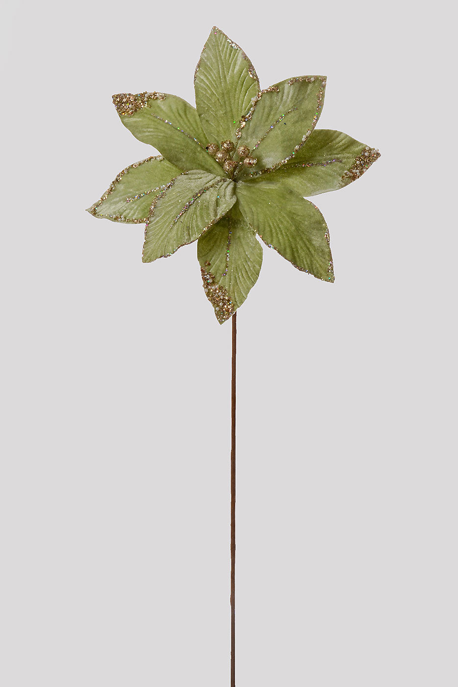 26" Poinsettia Stem Mint