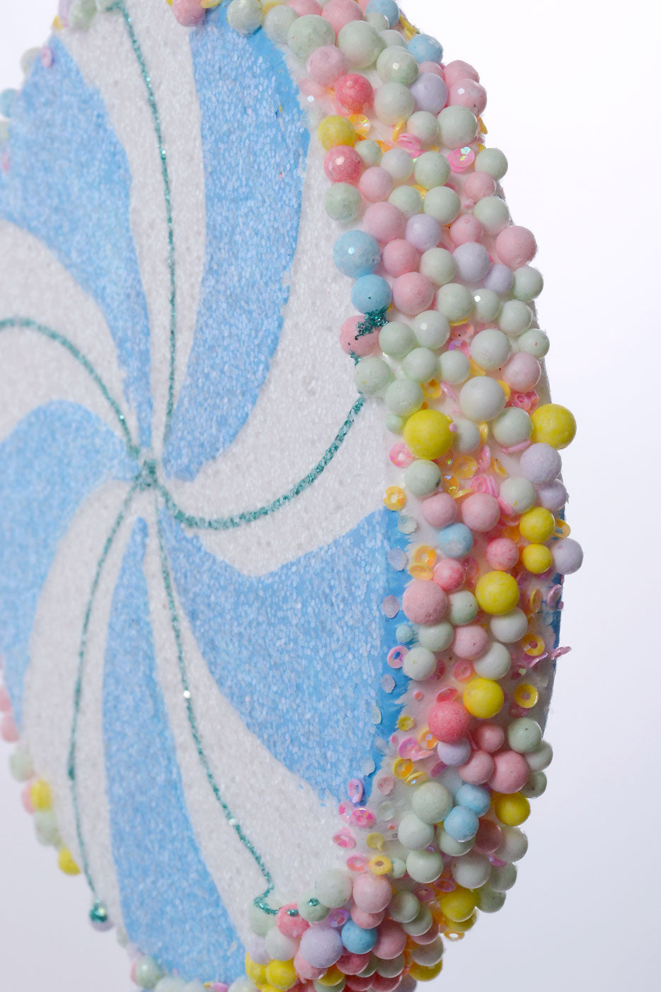 15" Lollipop Blue/White