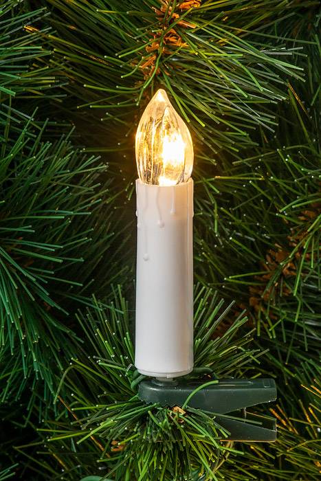 16 Led Clip-on Illuminated 3" Candle Set Plug In - 634" Long