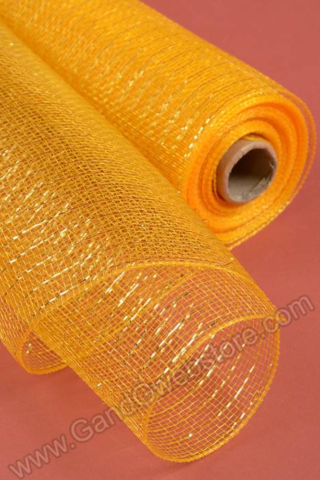 21" X 10yds Polyproplene Plastic Mesh Gold/laser Gold