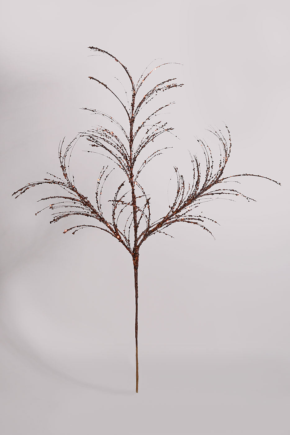 33" Glitter Sequin Pampas Grass Spray Chocolate