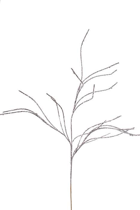 39" Snow Willow Spray Purple