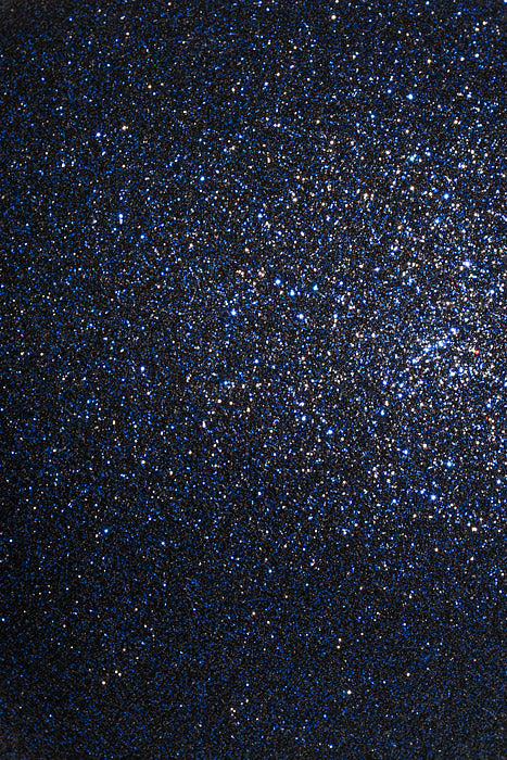 140Mm Glitter Ball Ornament Midnight Blue Pkg/2