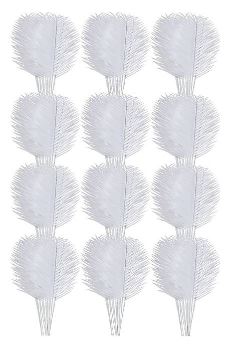 6" Cycus Leaves White Bx/144