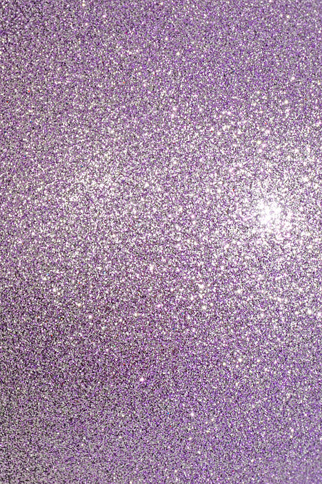 140Mm Glitter Ball Ornament Lilac Pkg/2