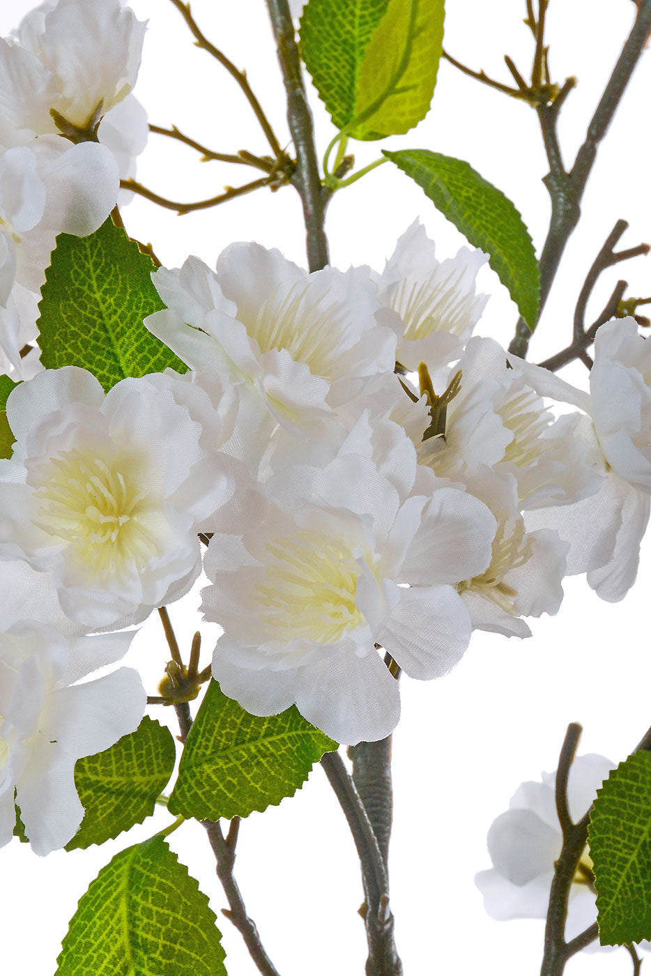 49" Silk Cherry Blossom Spray White