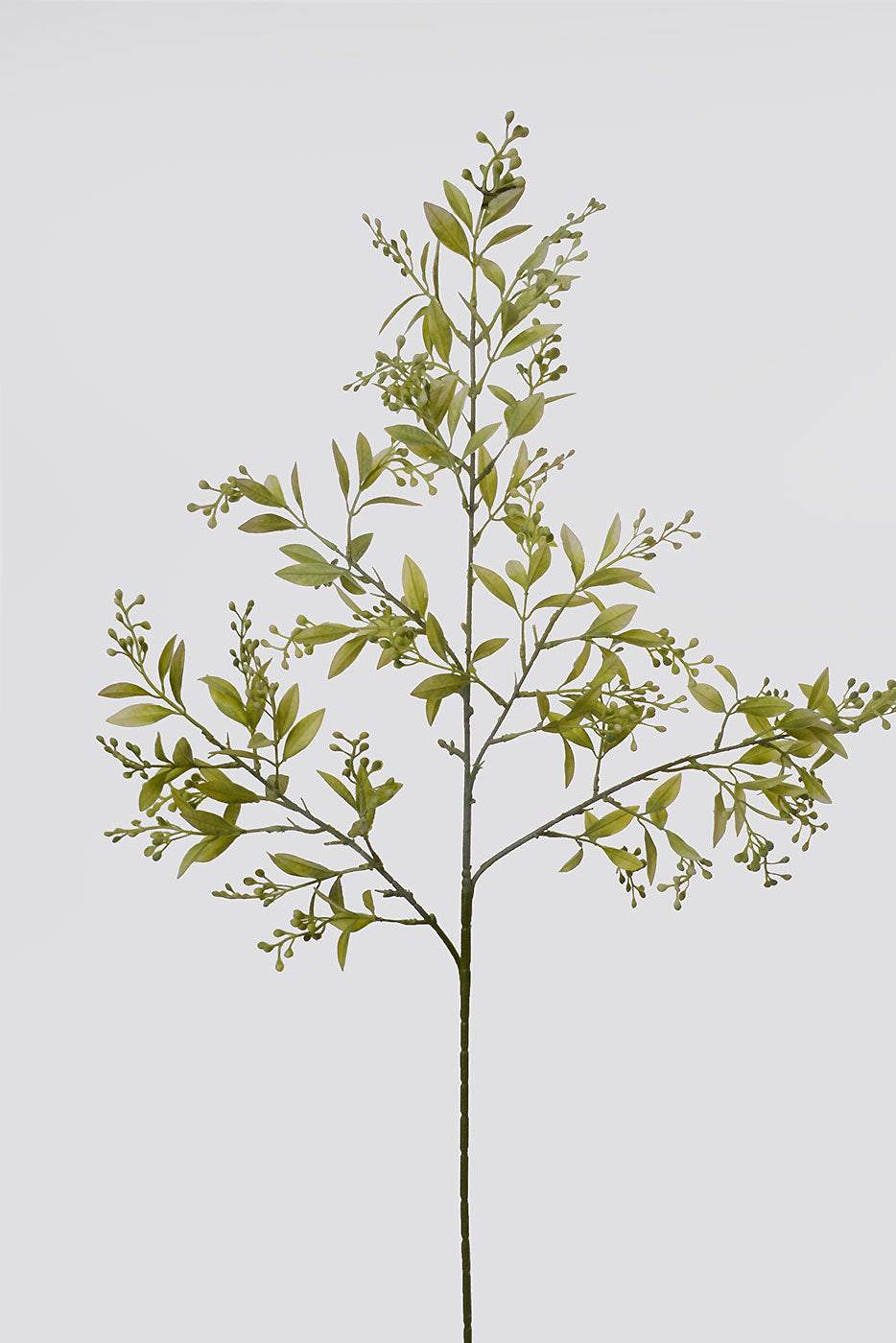 38" Artificial Berry Leaf Spray Green/White