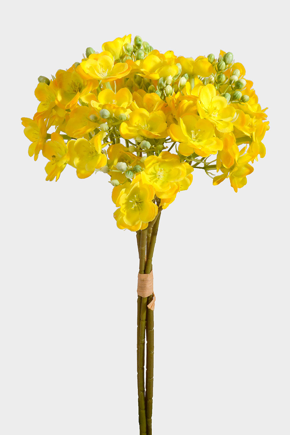 15" Silk Rose Amyrtle Bush Yellow