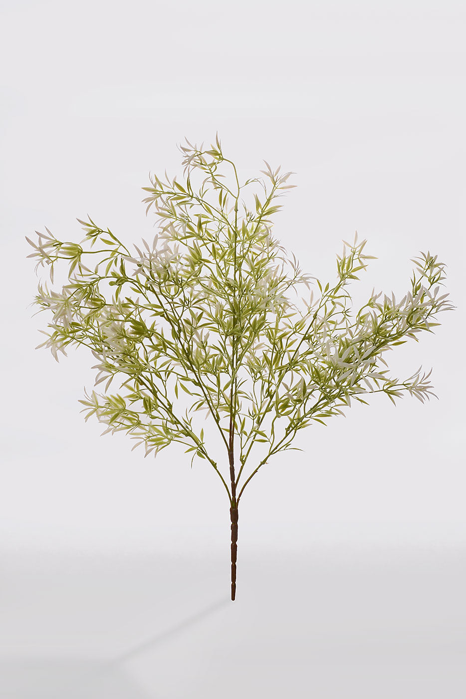 24" Bamboo Leaf Bush White/Green