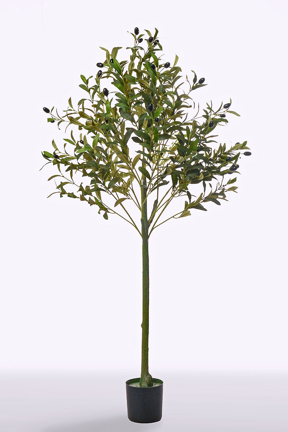 48" Artificial Olive Tree With Pot Green