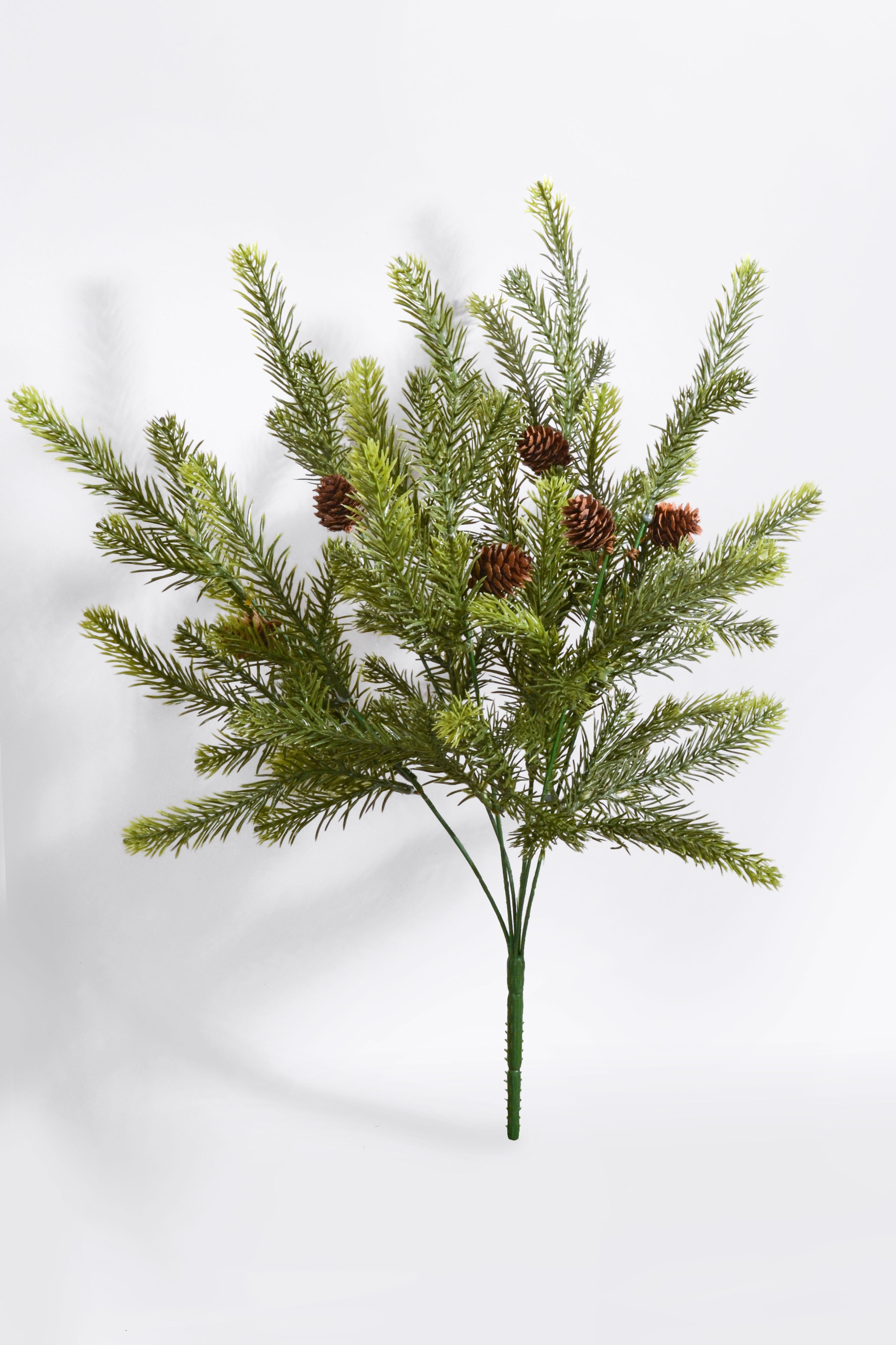 22" Pinecone Pine Bush Green