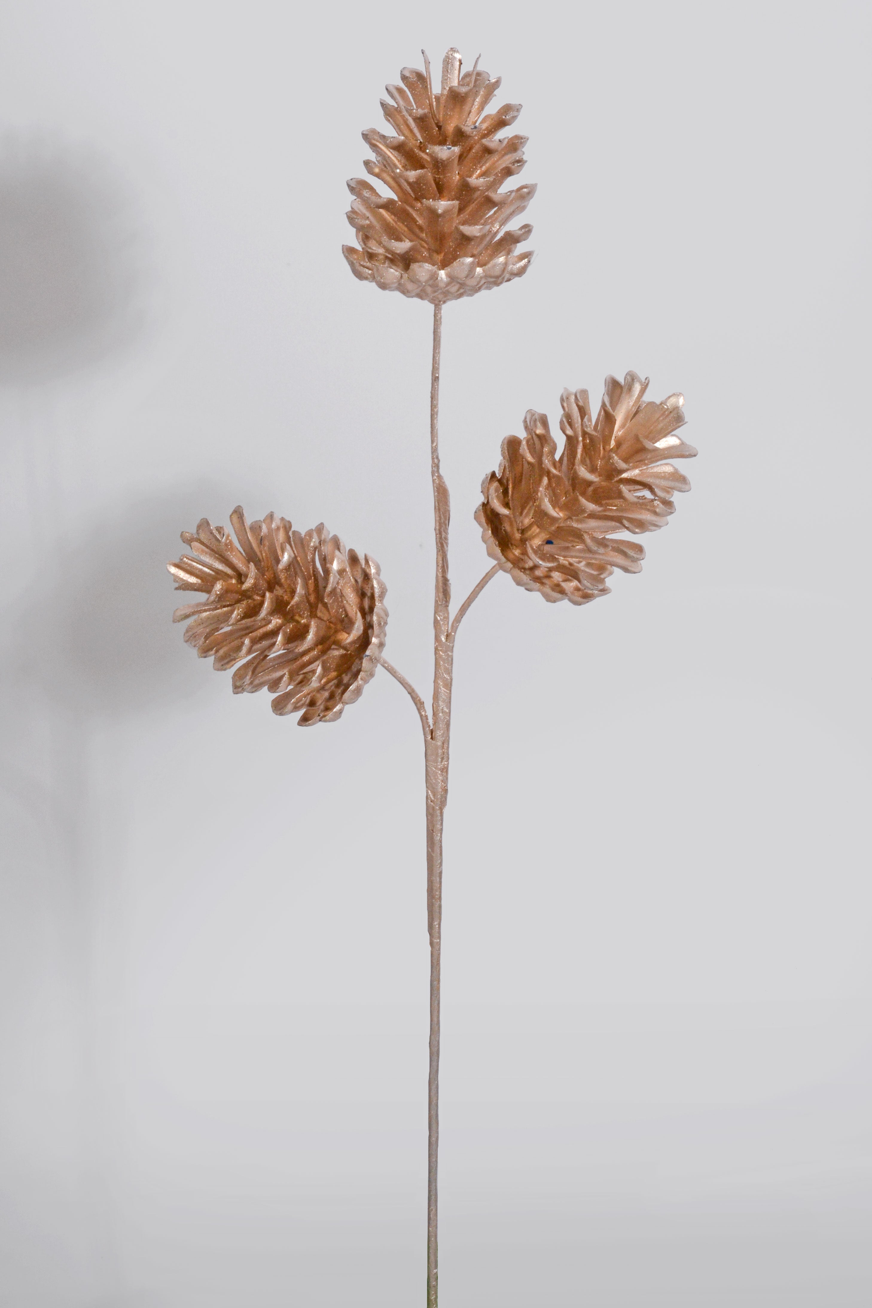 17" Artificial Pinecone Spray Champagne