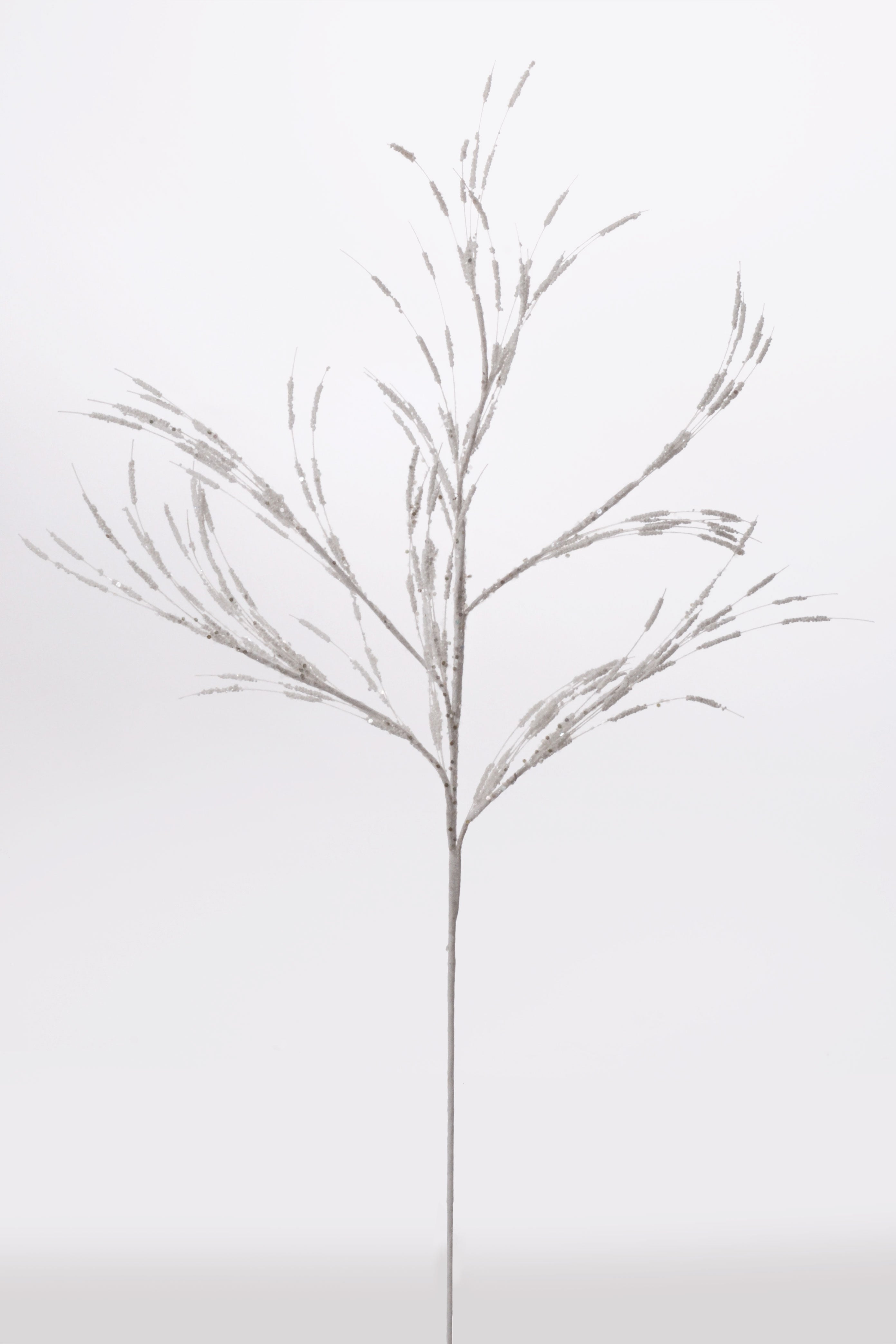 31" Glitter Spike Spray White