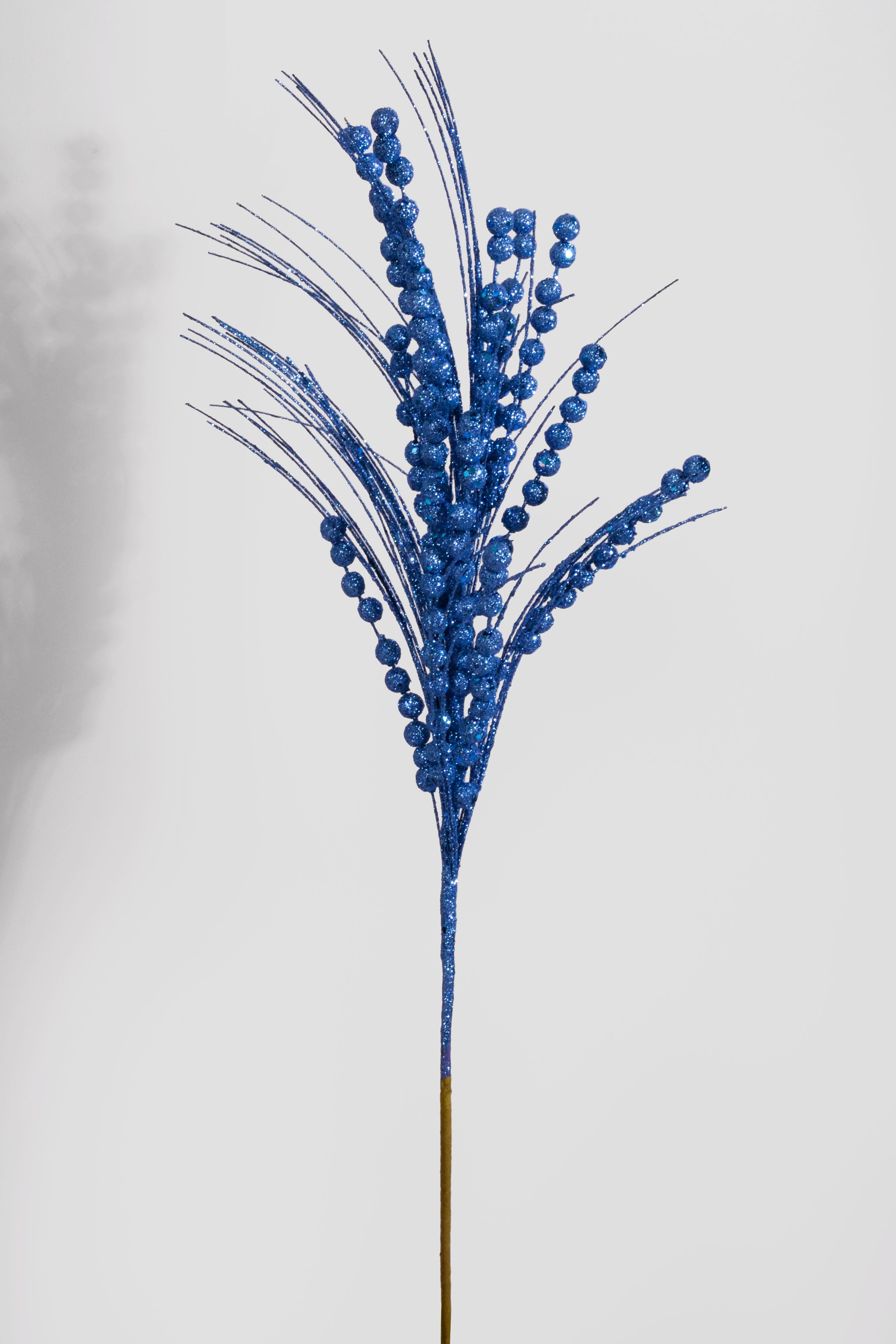 26" Berry Spray With Glitter Blue