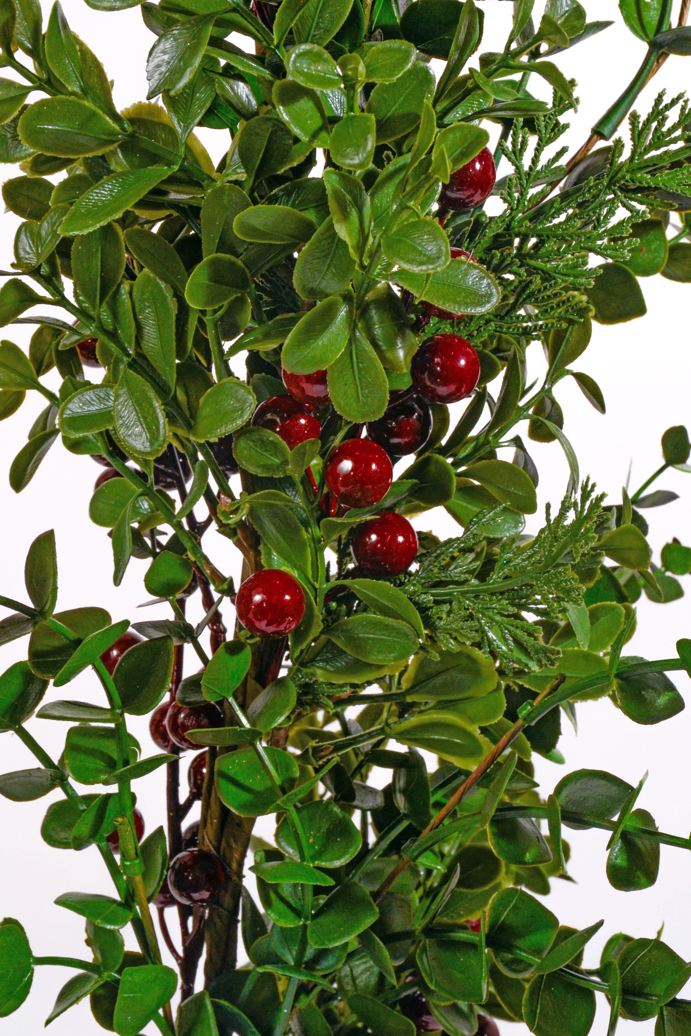 60" Eucalyptus Pine Berry Garland Red/green