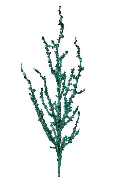 32" Iced Sequin Bead Spray Aqua/Blue