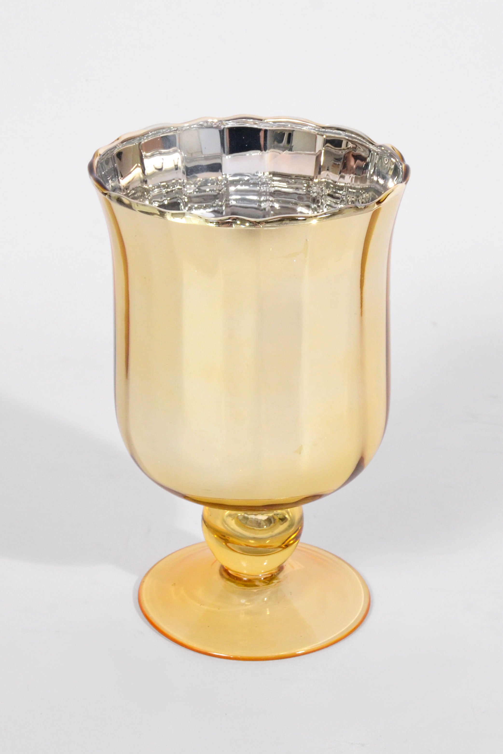 4.25" x 7" Christmas Glass Gold