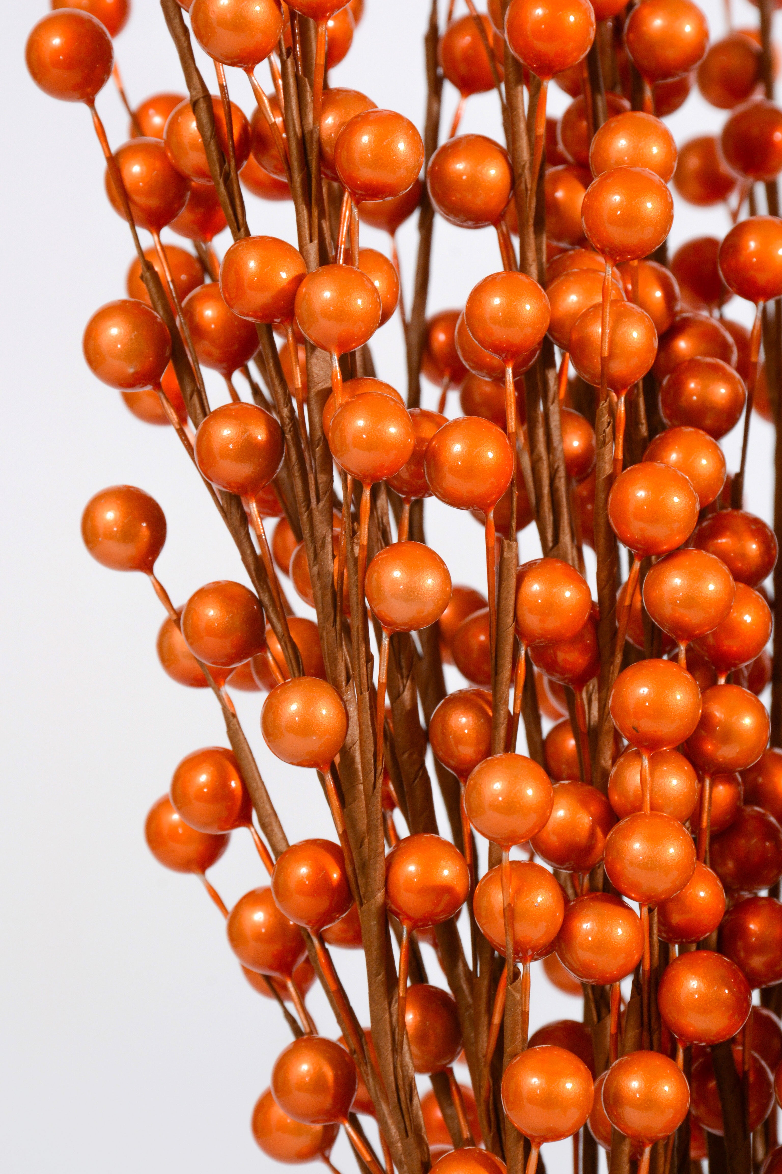 19" Metallic Berry Spray PKG12 Copper