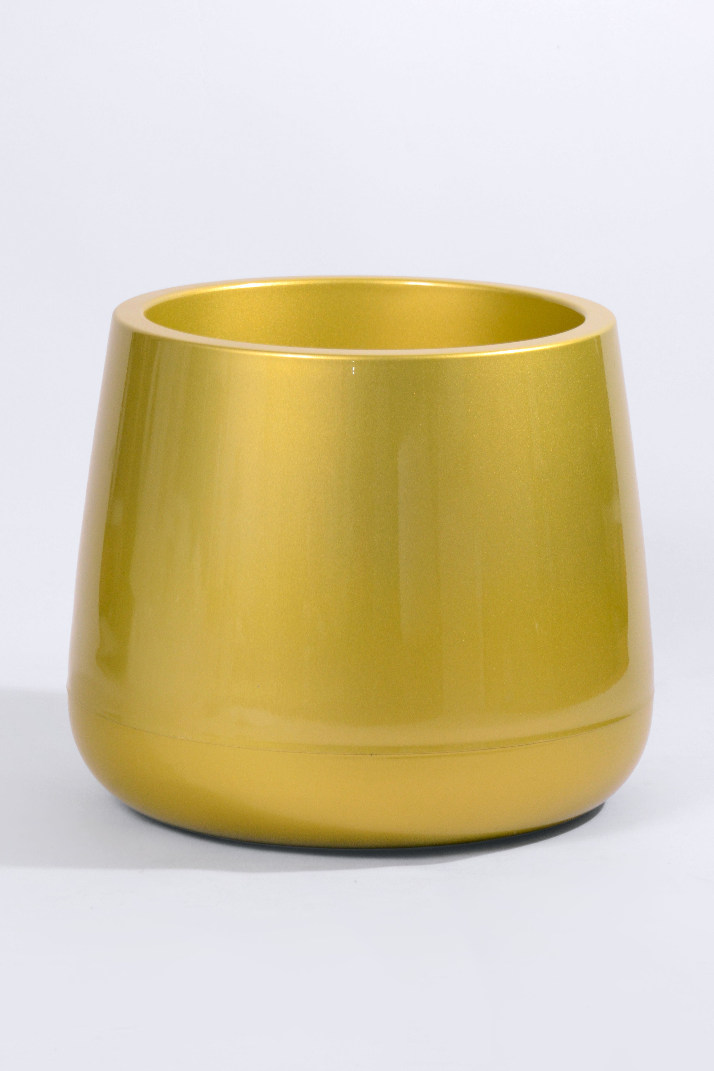 11" x 11" Pot With Drainage Holes Gold