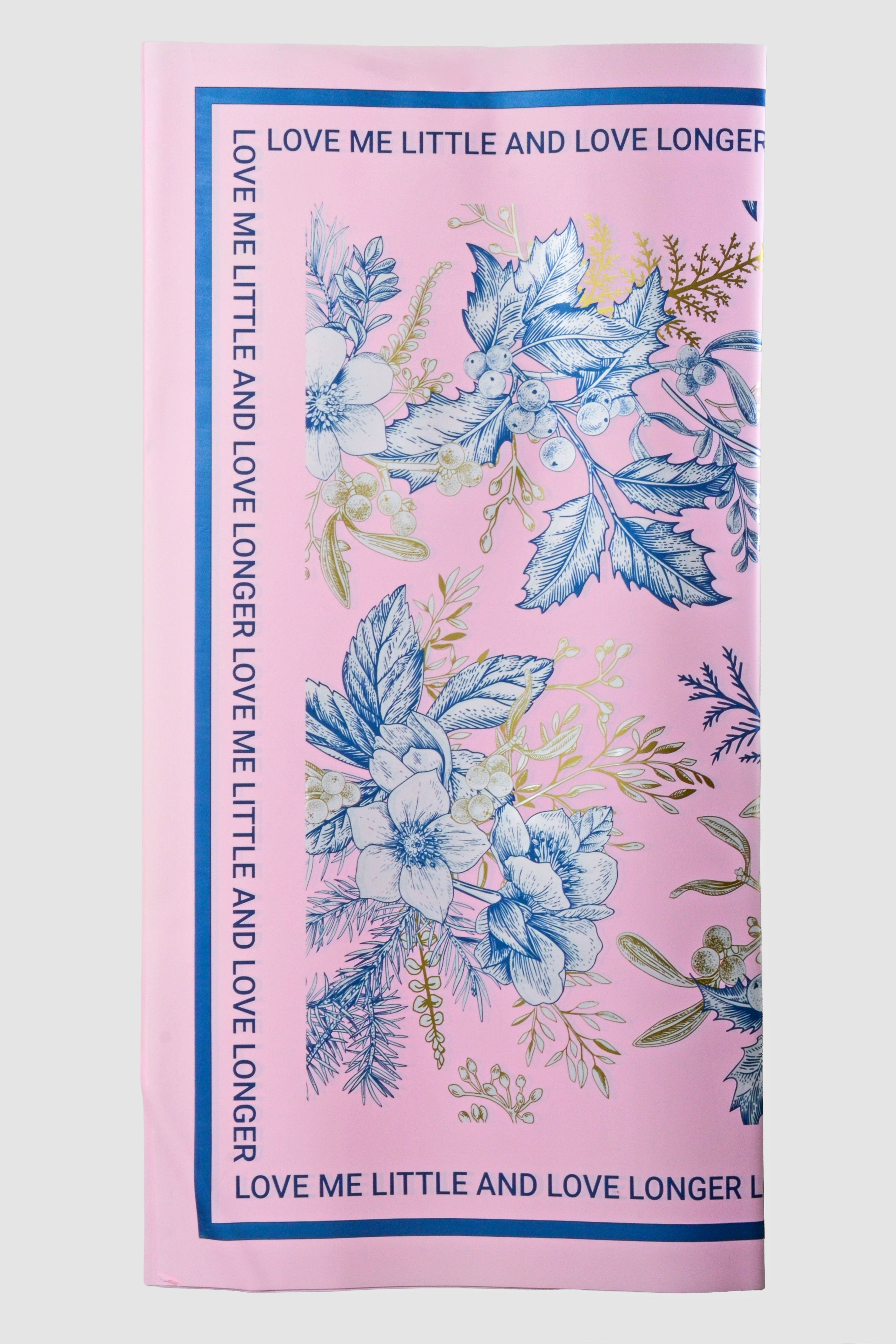 22.5" Flower Wrapping Paper Pink/Blue Pkg/20