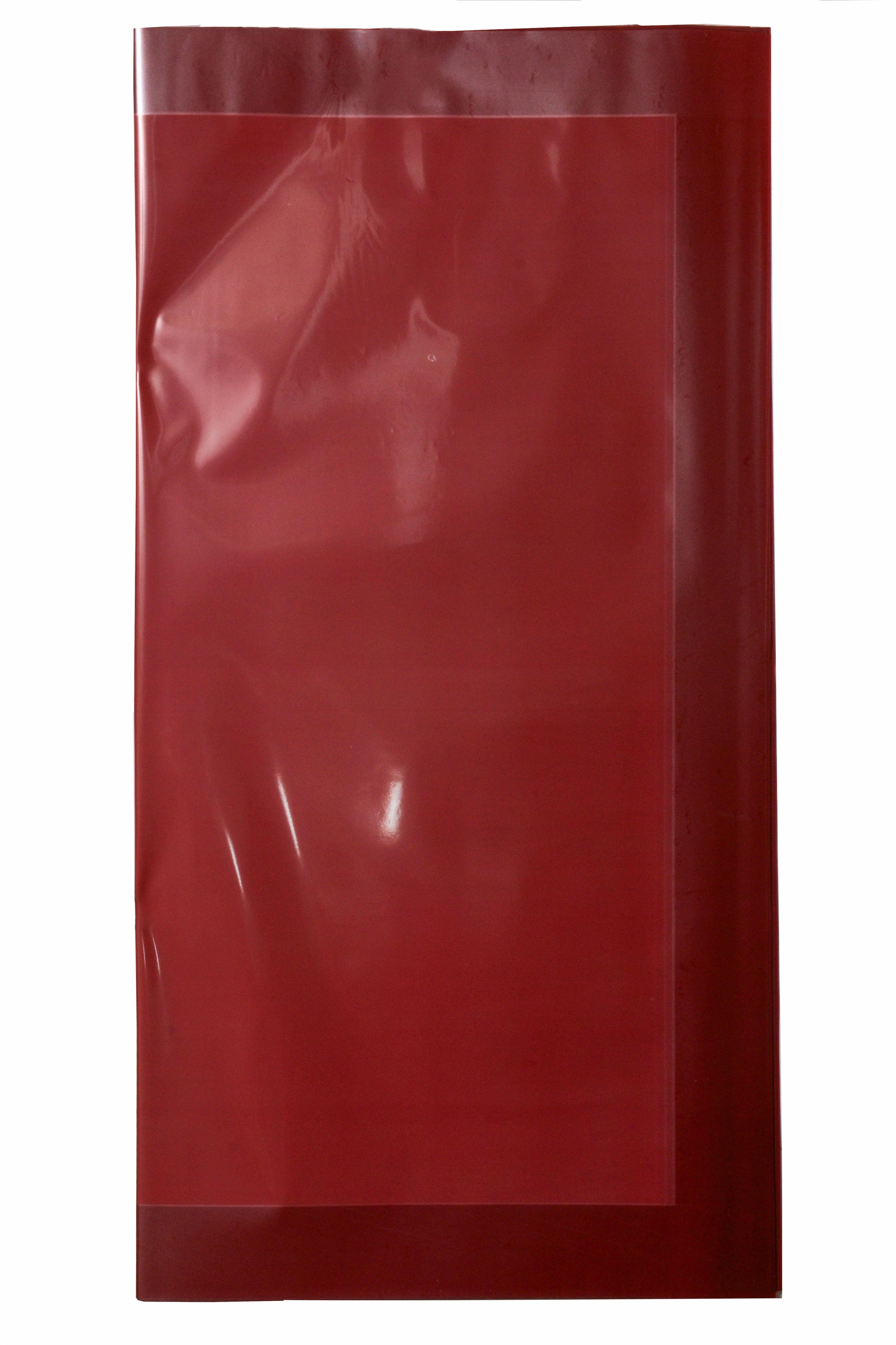 22.5" Flower Wrapping Paper With Edge Burgundy Pkg/20