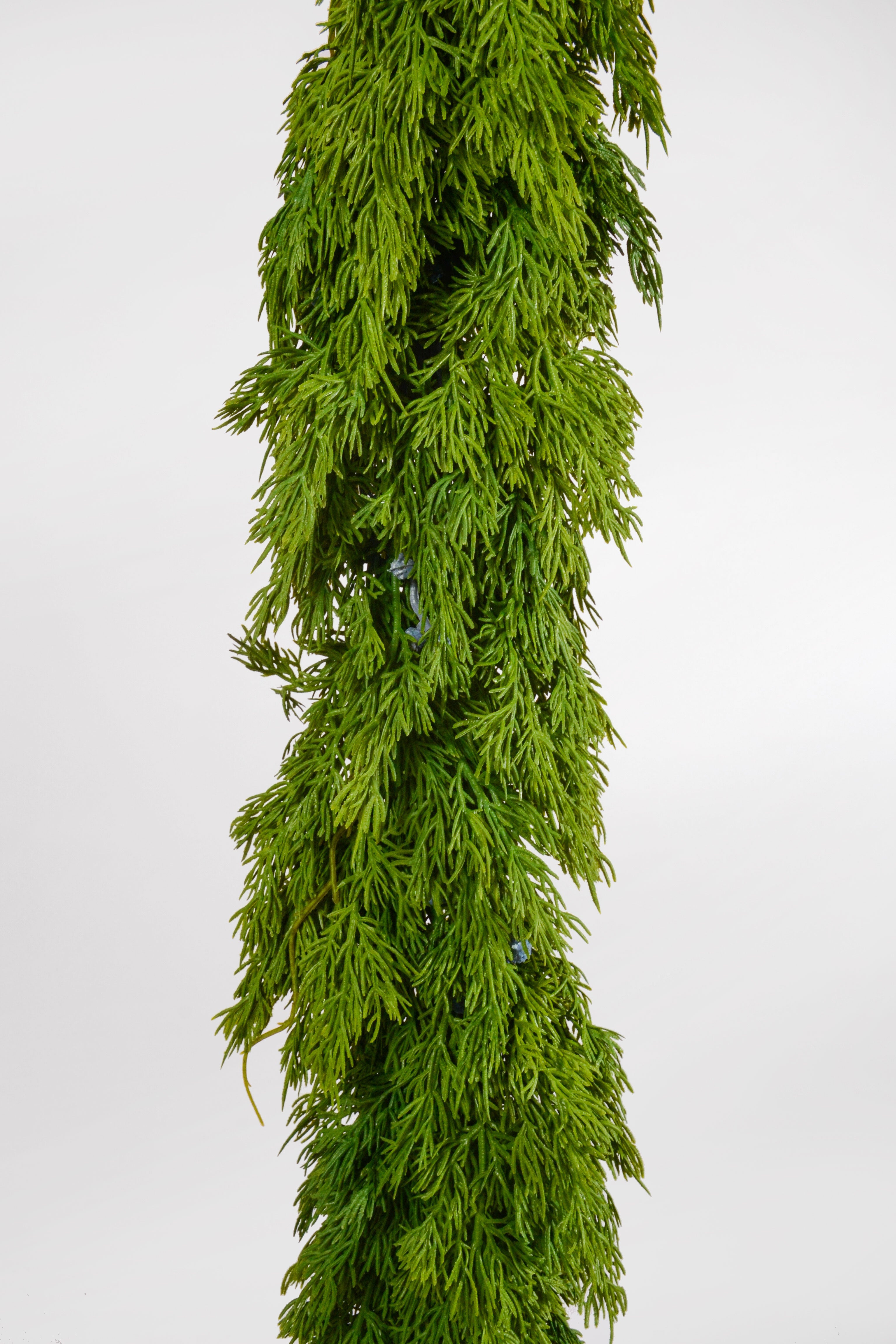 60" Real Touch Blue Berry Juniper Garland Green/Blue