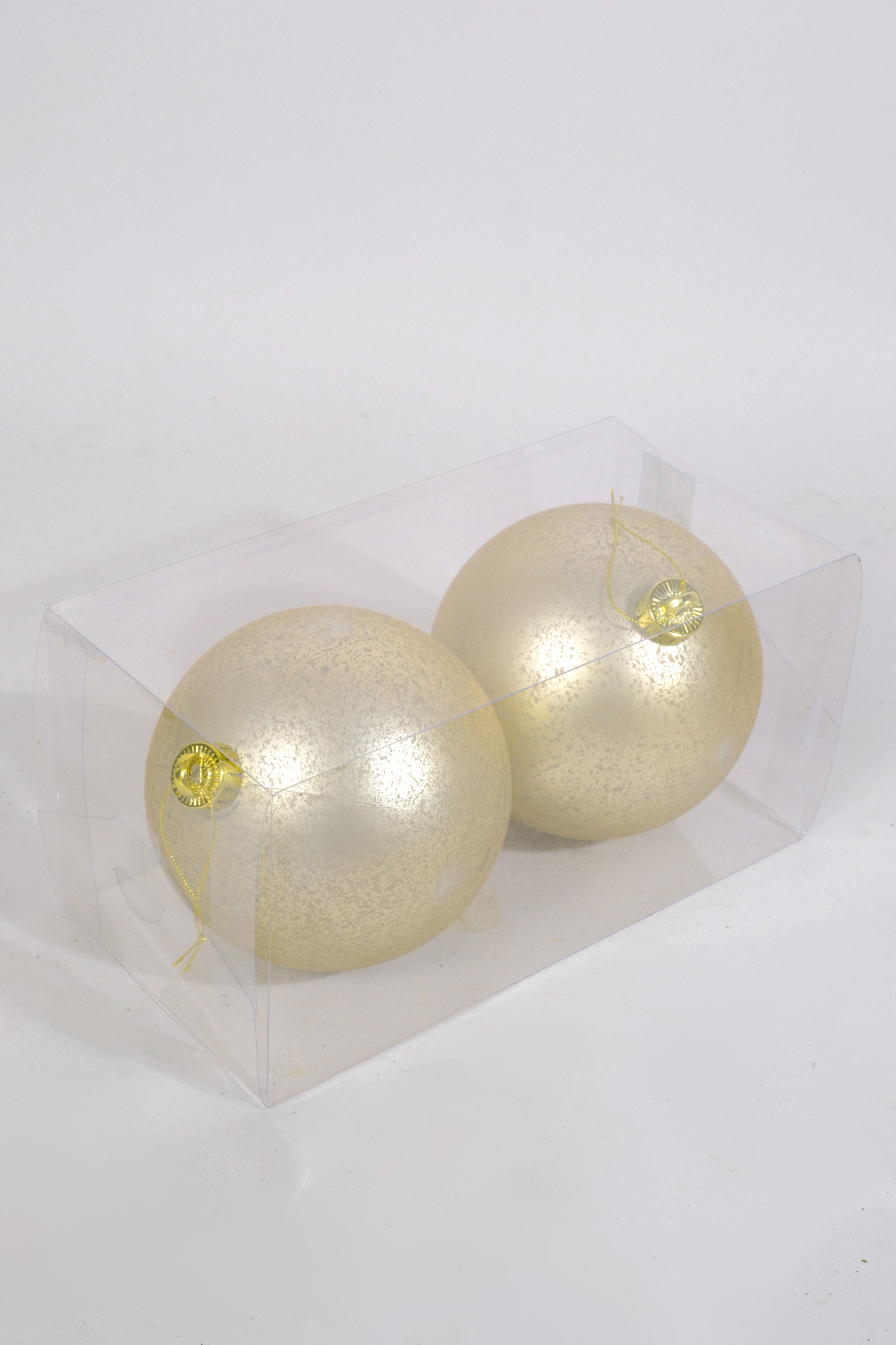 140MM VP Matt Mercury Ball Ornament BX-2 Champagne