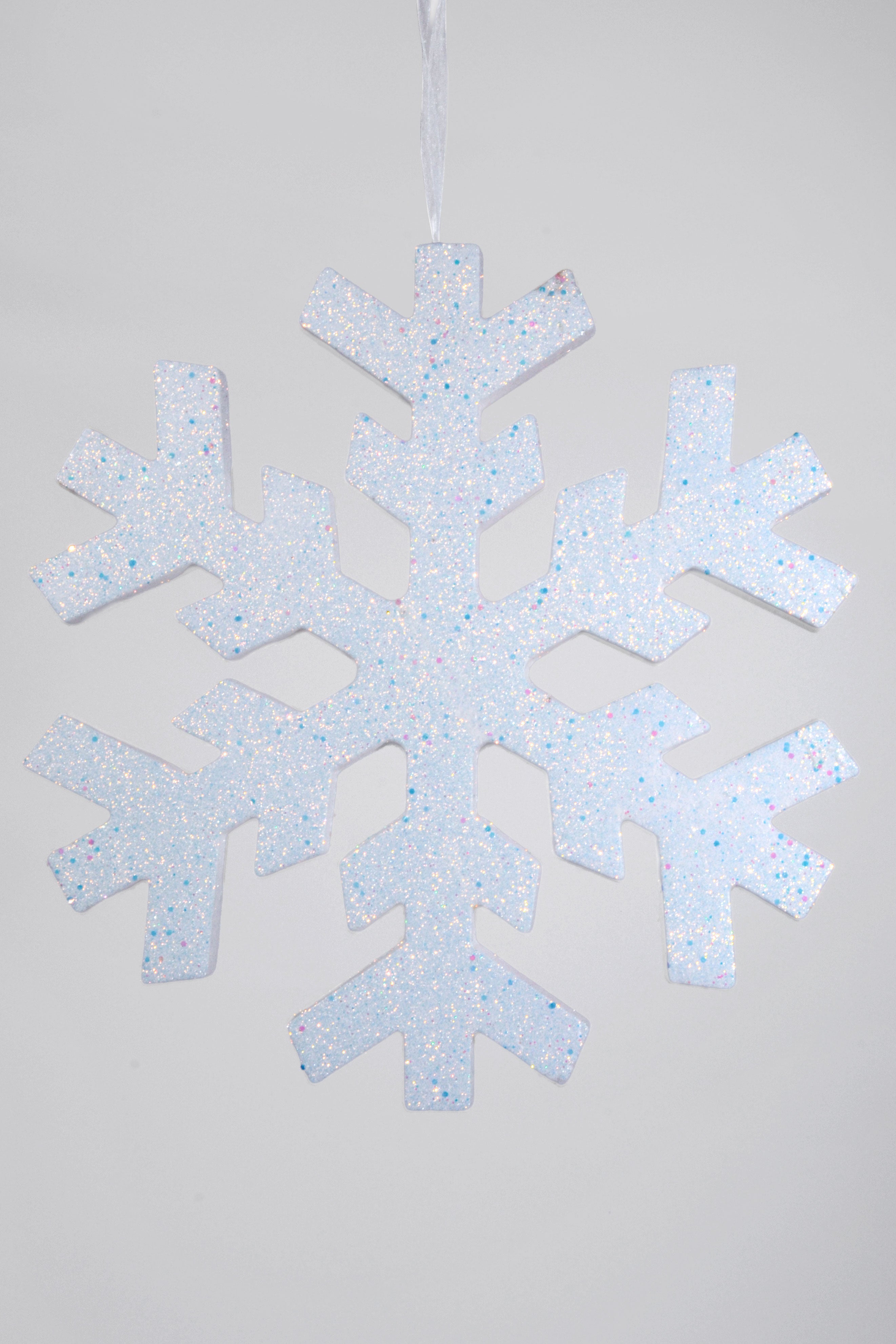 16" Foam Snowflake With Glitter
