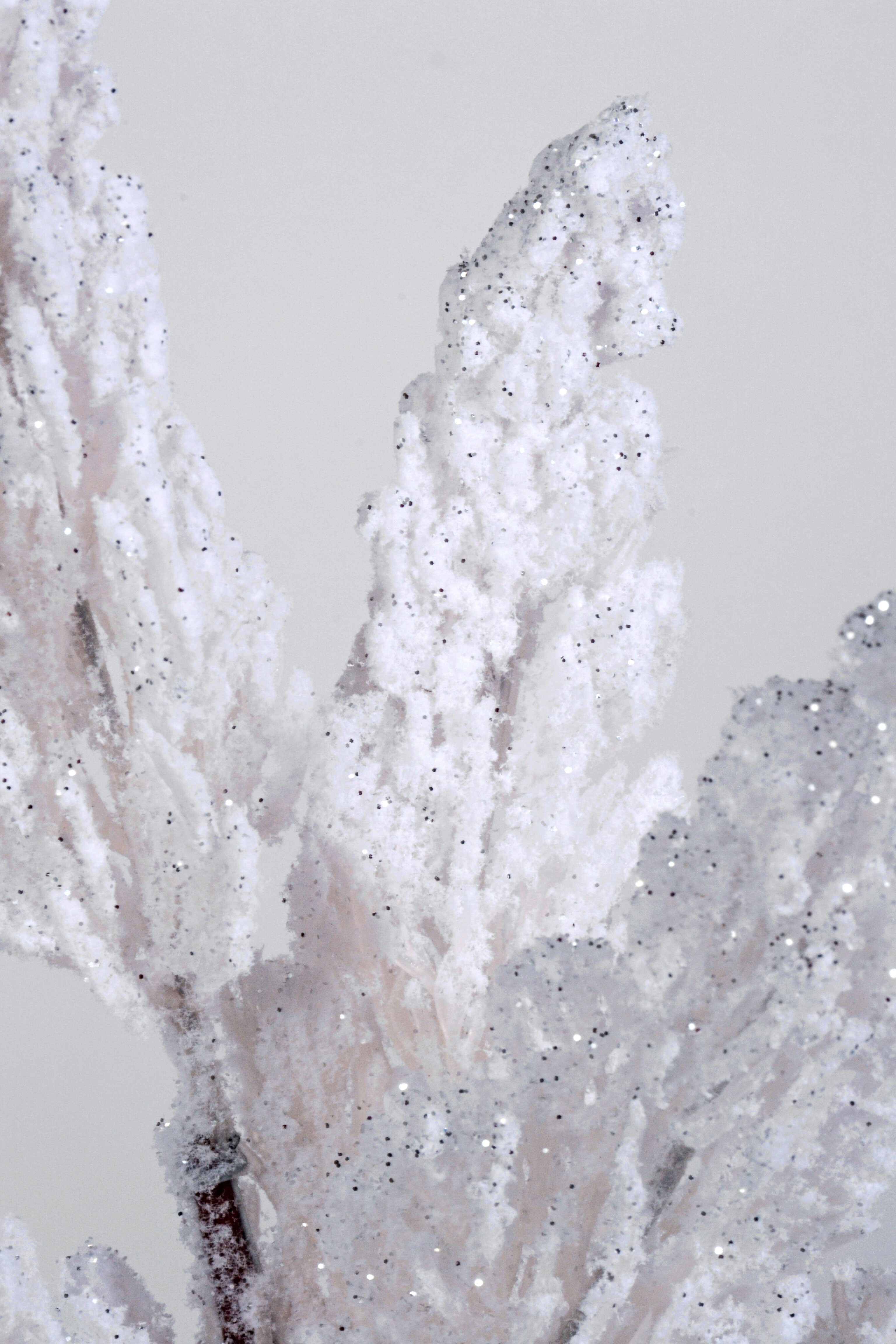 26" Frosted Pine Spray White