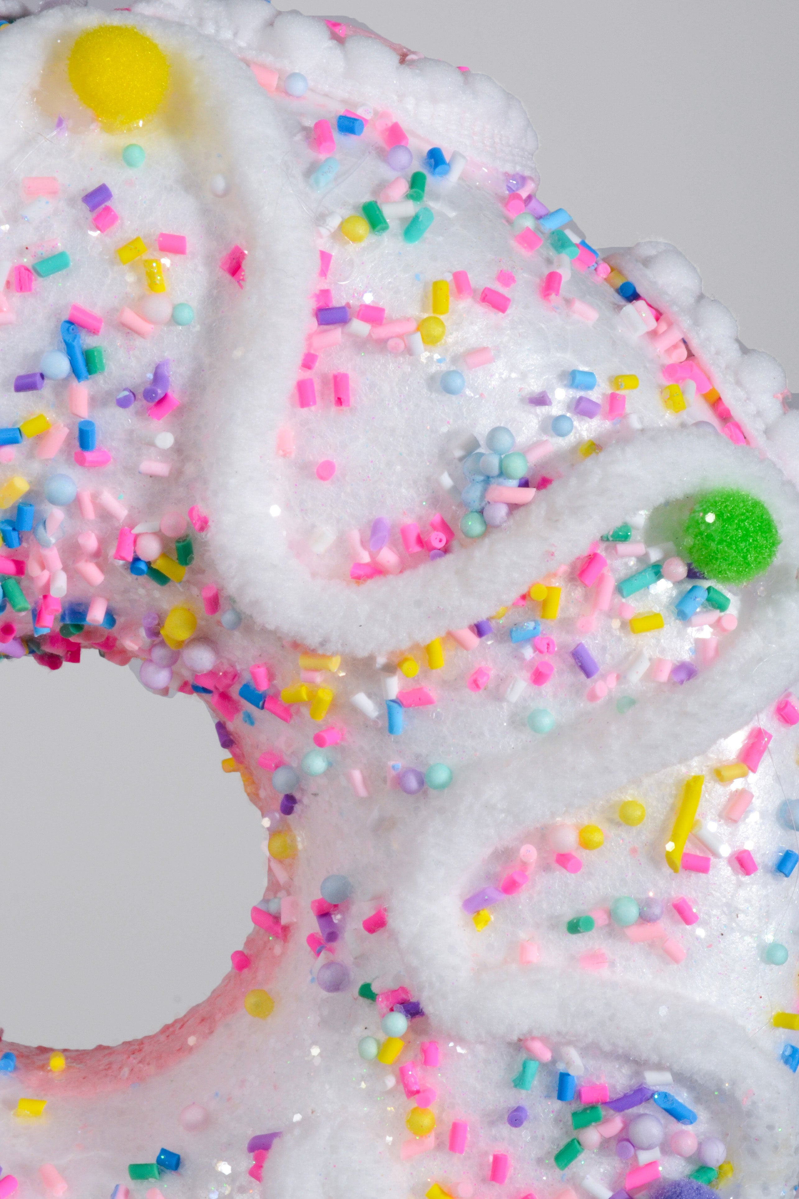 8" Sprinkle Donut White/Pink