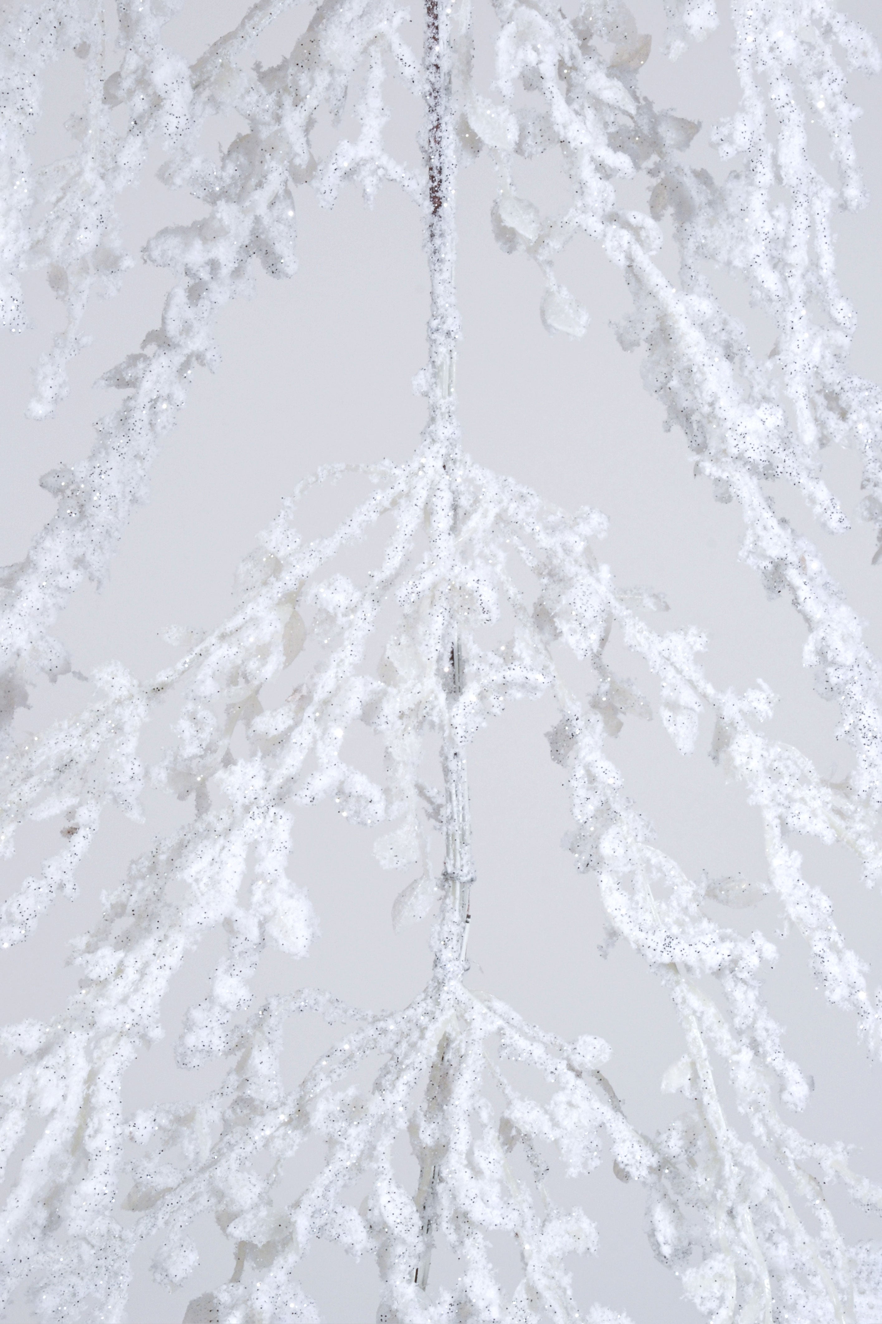 61" Frosted Cedar Garland White